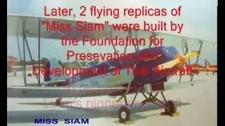 MISS SIAM, Travel Air 2000 biplane, barnstorming in the US, 1930s