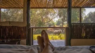 30 Second Tour of Your Tent at this Remote Zambia Safari Lodge, Old Mondoro.