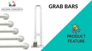 HappyHome Stainless Steel Nylon Coated Grab Bar Straight and Foldable || Product Feature