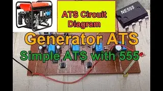 ATS circuit diagram || generator ATS || Generator start stop circuit