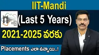 IIT-Mandi (Last 5 years) 2021-2025 వరుకు placements ఎలా ఉన్నాయి! | DR .A. SATISH