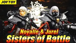 Joytoy Sisters of Battle Noyalle & Jurel 1/18 Warhammer40K Action figures review & unboxing