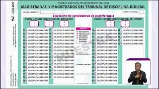 ¿Cómo votar por las magistraturas del Tribunal de Disciplina Judicial? | Boleta verde
