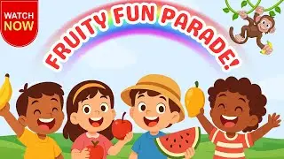 Fruity Fun Parade! 🍎🍌🥭 Learn Fruits with Happy Kids | Fruit Song for Children | Ninibabuti