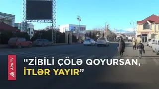 Bu şəhərdə ensiz yollara və turistlərə görə zibil qutuları yığışdırılır - APA TV