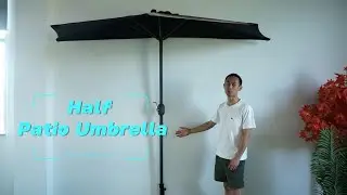 🌳 Space-Saving Shade: Discover IgerEnjoy&rsquo;s Half-Patio Umbrella! 🏡✨