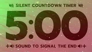 5:00 Min. Countdown Timer (Silent w/Sleight Bell Sound at End)