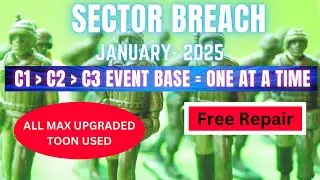 Kixeye War Commander Sector Breach: Conqueror Bases 1-2-3 Solo Run with RUBI - Free Repairs!