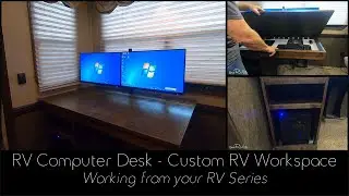 RV Computer Desk   Custom RV Workspace