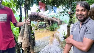 Rainy Day in the Village &ndash; Fishing and Cooking with Bamboo Shoot | Pahadi Life Vlog | Hindi