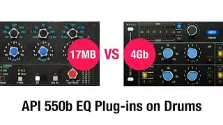 Comparison of API 550b plug-ins on drums. Red Rock Sound vs Acustica Audio.