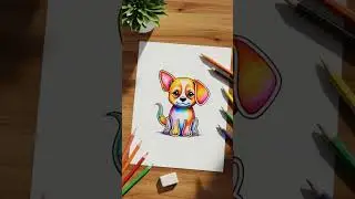 This Cute Dog Drawing Comes to Life 🐕✨