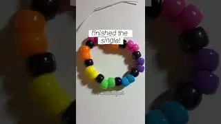 making an x-base cuff! | #music #strangerthings #fypシ #kandikid #kandi #viral #craft #ponybeads