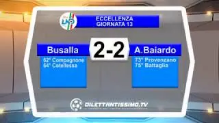 Busalla - Baiardo 2-2 - Eccellenza, 13ª giornata