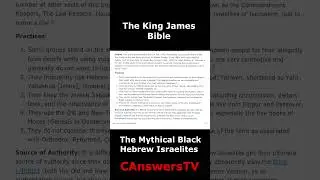 Black Hebrew Israelites Preach People Must Do Old Jewish Practices of Moses & Keep Sabbath Days #diy