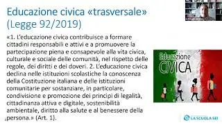 Educazione civica | Secondaria di 2° grado | Dalle nuove Linee Guida alla progettazione didattica