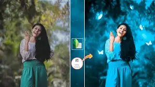 snapseed butterfly glowing effect photo editing ! snapseed background colour change tricks..