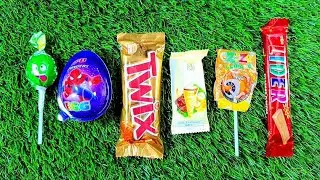 Satisfying Video Unboxing GIANT Kinder Rainbow Lollipop Candy with Yummy Sweets Cutting ASMR