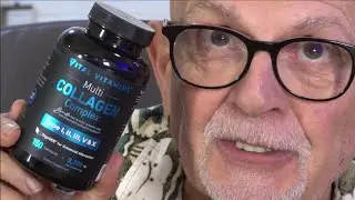 Type, I, II, III, V & X Multi Collagen Supplement by Vital Vitamins - Grass Fed, Non-GMO - Collagen