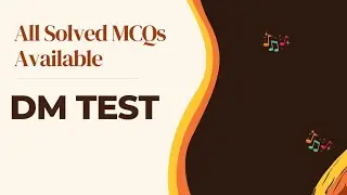 #DM TEST || All Solved MCQs