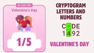 Cryptogram Valentine's day Event Solution| Chapter 1/5