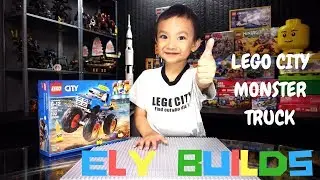 Ely Builds LEGO City Monster Truck 60180 Speed Build Stop Motion Timelapse