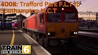 4O08: Trafford Park F.L.T to Southampton M.C.T - Manchester Airport - Class 66 - Train Sim World 6