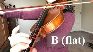 How to play B flat on the G-string (Violin low 2)