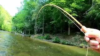 Nymph flyfishing with the new LL Bean Pocketwater Glass Flyrod (4wt)