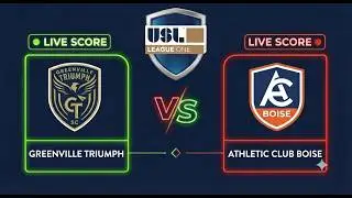 Greenville Triumph vs Athletic Club Boise | USL League One 2026 | Live Score