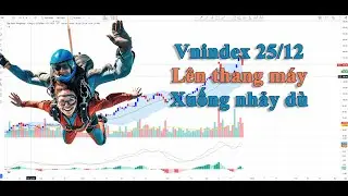 Vnindex 25/12: Lên thang máy, xuống nhảy dù.