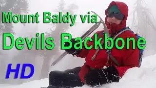 Mt Baldy Snow hiking Devils Backbone & Ski Hut Trail