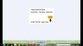 HOW TO CONVERT  BYTE ARRAY TO STRING IN JAVA