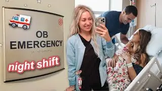 DAY IN THE LIFE OB TRIAGE EMERGENCY NURSE 🚑 | *BUSY 12 hour night shift*