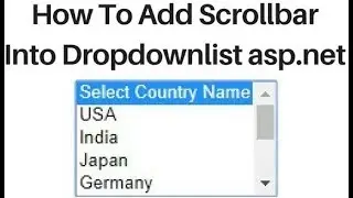 asp.net dropdownlist display vertical scrollbar example