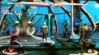 Injustice Nightwing Midscreen Combo Compilation(Escrima & Staff Stance)