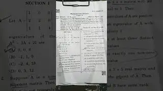 MHSET 2025 Answer key | mathematical sciences| set exam answer key #setexamanswerkey