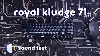 Royal Kludge 71 (RK 71) Red Switches | ASMR  Unboxing | Review | Sound Test