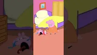 Peppa pig crying hitting the butt