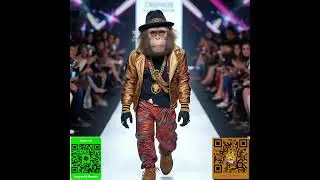 Monkey Style 64 #monkey #donation #charity #monyet #artist #viralvideo #fyp #style #stylish #catwalk