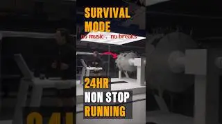 Survival Mode  24hr Non Stop Running #ExtremeChallenge #SurvivalMode #24HourChallenge #TreadmillRun