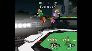 Gar #55 Melee Singles &mdash; LR4 &mdash; Mr  128 ⟮Fox, Falco⟯ vs iphone ⟮Fox⟯