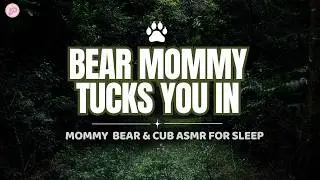 Mama Bear Tucks You In for Winter ASMR / Cozy Whispers & Cuddles for Sleep / F4A