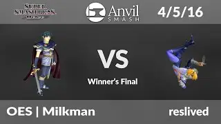 Anvil Smash Melee #13: [WF] OES | Milkman (Marth) vs reslived (Sheik)