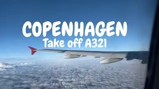 TAKE OFF FROM COPENHAGEN AIRPORT / Austrian Airlines AIRBUS A321 / CPH - VIE