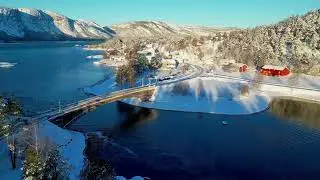 Norway-Treungen&rsquo;s Natural Harmony &ndash; Drone Views with Relaxing Piano