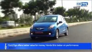 Ford Figo vs Honda Brio Video Comparison by CarToq.com