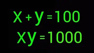 Germany | Can you solve this ? | Maths Olympiad  (x,y) = ?