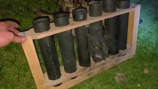 Dense packed mortar rack vs. spaced racks. 