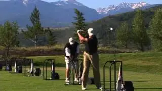 Driving at Golf Range Valley in Colorado